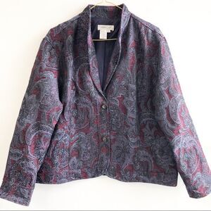 Coldwater Creek Tapestry Blazer Jacket